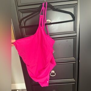 Size Large Pink off shoulder Onepiece